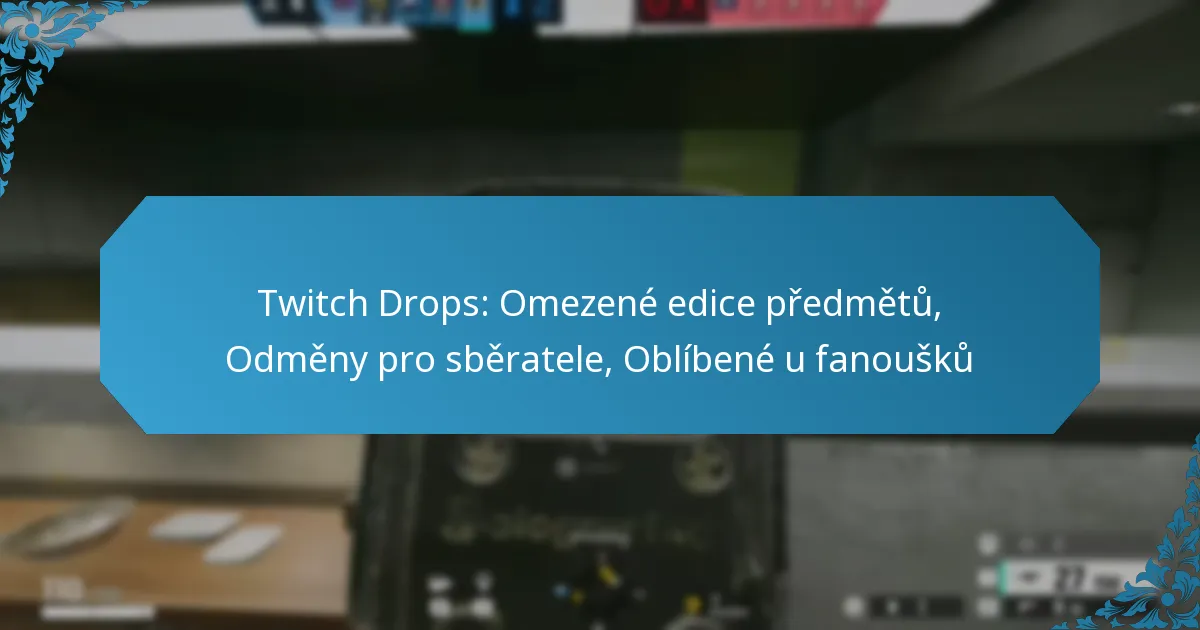 Twitch Drops: Omezené edice předmětů, Odměny pro sběratele, Oblíbené u fanoušků