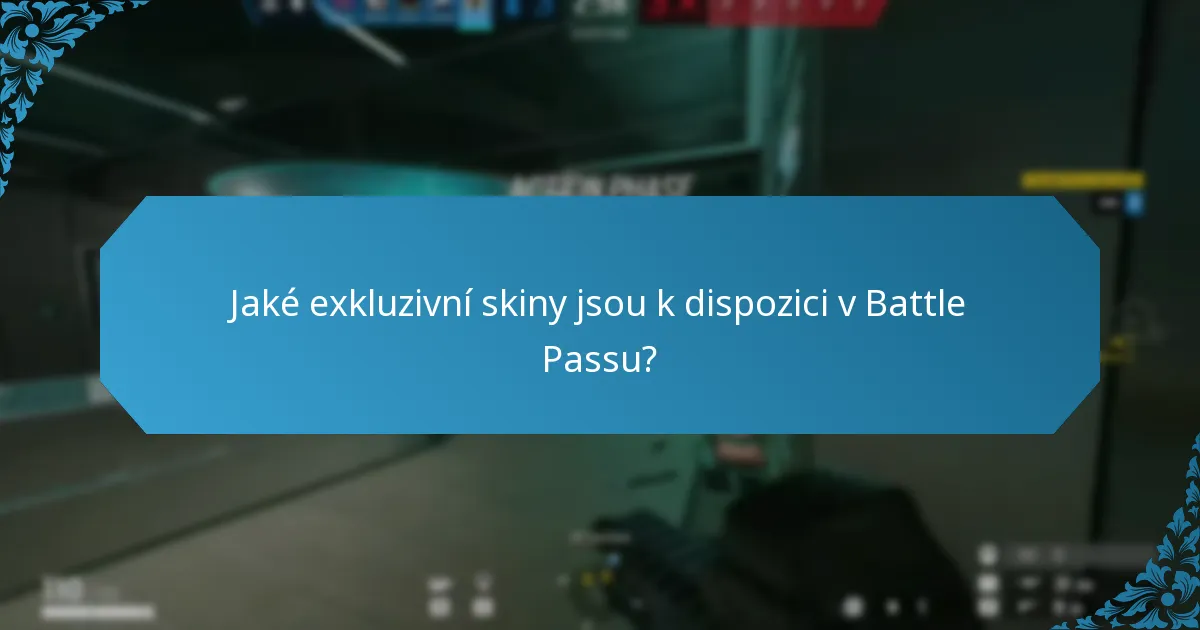 Jaké kosmetiky zbraní lze získat prostřednictvím Battle Passu?